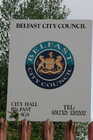 Belfast city council sign